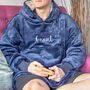 Personalised Oversized Sherpa Style Hoodie, thumbnail 2 of 11