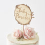 Personalised Engraved Wreath Cake Topper, thumbnail 6 of 8