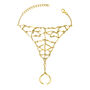 Designer Elements Hand Chain In 18ct Gold Vermeil, thumbnail 1 of 6