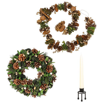 Wintergreen Christmas Table Decorations Collection, 2 of 10