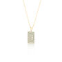 Matching Earrings And Necklace | Cream And Green | Rectangle Set, thumbnail 8 of 10