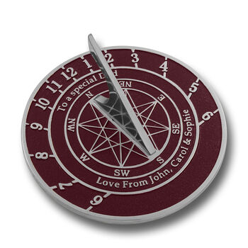 Personalised General Gift Star Sundial Celebration Present, 12 of 12