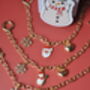 Holiday Gold Charm Bracelet, thumbnail 5 of 5