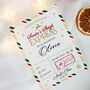 Personalised Santa Claus Shipping Postage Label North Pole Delivery Mail For Christmas Present Gift, thumbnail 3 of 5