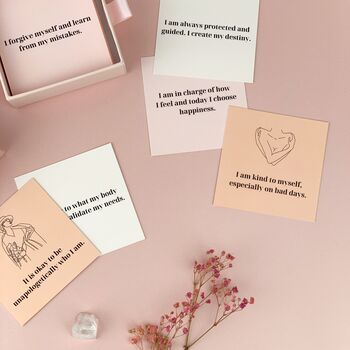 Self Love Affirmation Cards Set Of 30 Cards In Box, 3 of 4