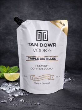 Tan Dowr Premium Cornish Vodka 70cl Eco Pouch, 2 of 2