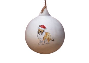 Rough Collie Ceramic Bauble, 2 of 2