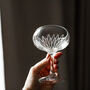 Dahlia Inspired Personalised Coupe Glass, thumbnail 5 of 8