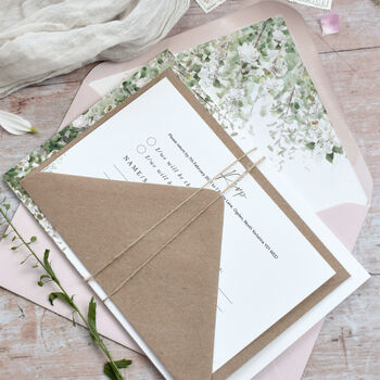 Whimsical Windsor Gatedfold Wedding Invitation, 3 of 7