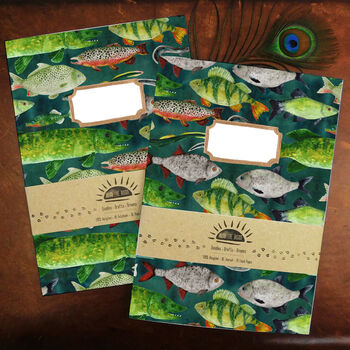 Flumens Freshwater Fish Print A5 Notebook, 9 of 12