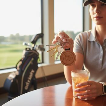 Personalised 'World's Best Golfer' Keyring, 2 of 9
