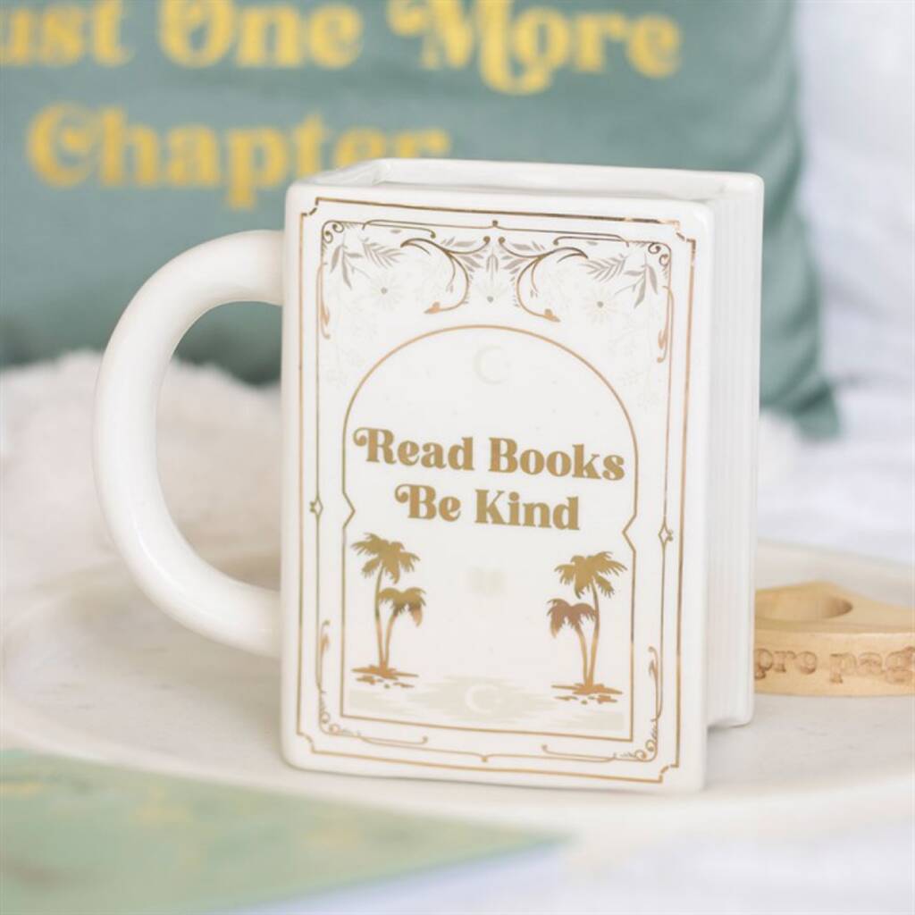 Book Lovers Gift Book Shaped Mug, 1 of 4