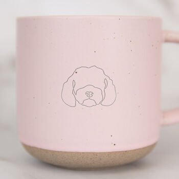 Cockapoo/ Cavapoo/ Maltipoo Engraved Pink Ceramic Tea/ Coffee Mug, 2 of 5