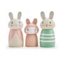 Wooden Rabbit Family Toy Set, thumbnail 3 of 4