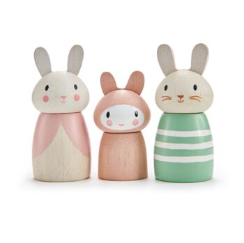 Wooden Rabbit Family Toy Set, 3 of 4