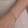 Emerald Green Or Clear Cz Dangle Bracelet, thumbnail 1 of 12