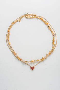 Sweetheart 18ct Gold Plated Necklace Set, 5 of 9