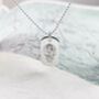 Skinny Dog Tag Personalised St Christopher Necklace, thumbnail 7 of 11