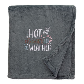 Hot Chocolate Cosy Home Christmas Snuggle Blanket, 7 of 8