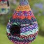 Handmade Bird Box Made From Recycled Sari Fabric, thumbnail 4 of 4