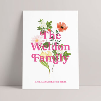 Family Tree Flower Print, 9 of 12