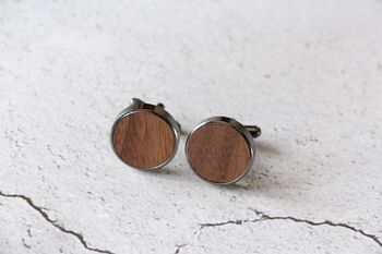 Personalised Gunmetal Cufflinks – Custom Men’s Gift For Weddings, Anniversaries And Special Occasions, 4 of 4