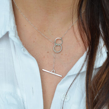 The Dandy Personalised T Bar Necklace, 5 of 6