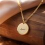 Personalised Disc Name Necklace, thumbnail 3 of 10