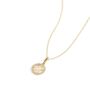 Yellow Gold Cz Cut Out Stars Pendant Necklace, thumbnail 2 of 5