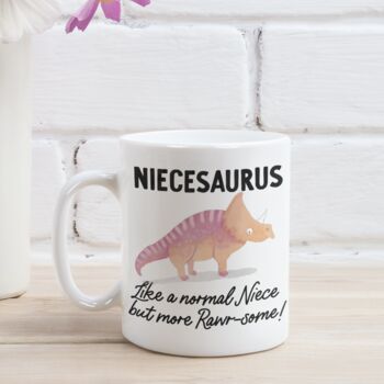 Nephew Or Niece Dinosaur Personalised Mug, 2 of 4