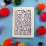 Personalised Papercut Mermaid Birthday Card, thumbnail 7 of 11