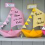 Personalised Mother's Day Sail Boat Card, thumbnail 1 of 12