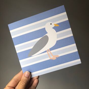 Coastal Seagull Greeting Card, 2 of 2