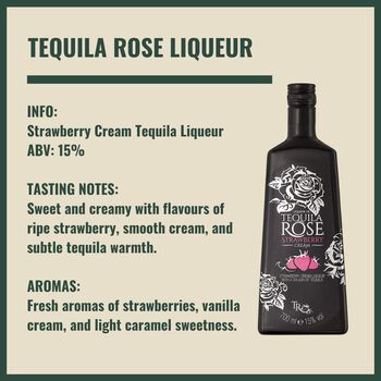 Personalised Tequila Rose Strawberry Liqueur Gift Set With Shot Glasses, 3 of 8