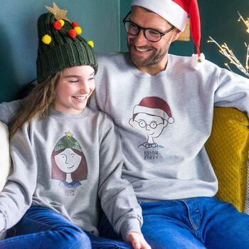 Personalised Family Portrait Christmas Jumpers, 4 of 11
