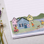 A4 Letter Writing Paper With Town Village, thumbnail 2 of 4