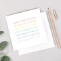 Rainbow Thinking Of You Card, thumbnail 2 of 4