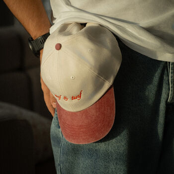 Personalised Baseball Cap With Custom Embroidery On Heavy Canvas, 9 of 9