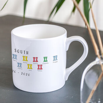 Personalised Teacher’s Class Welly Boot Mug, 2 of 2