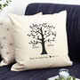 Personalised Family Tree Cushion Cover, thumbnail 3 of 12