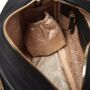 Greta Black Nylon Leather Cross Body Bag, thumbnail 3 of 4