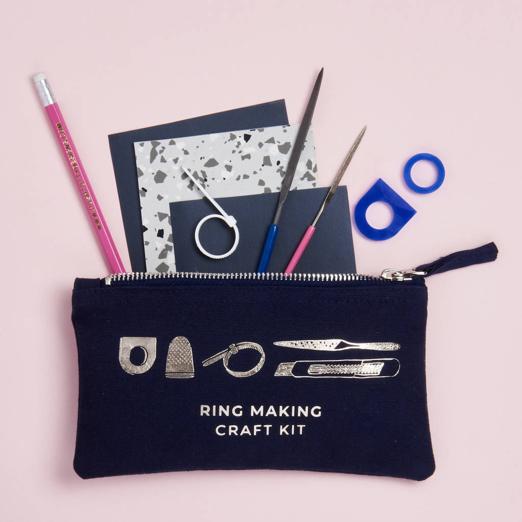Personalised Silver Ring Making Kit By Posh Totty Designs Creates