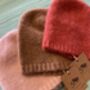 Light Pink Mohair Beanie Hat, thumbnail 2 of 3