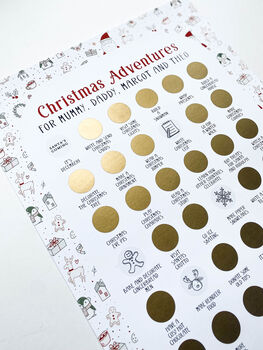 Christmas Activity Advent Calender Scratch Poster, 7 of 7