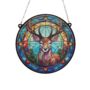 Stag Stained Glass Effect Suncatcher, thumbnail 6 of 6