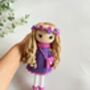 Stunning Handmade Doll With Curly Hair, thumbnail 10 of 11