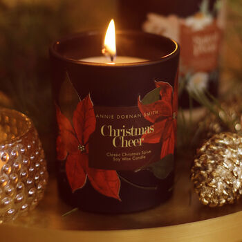 Festive Soy Wax Candle Christmas Cheer 300ml, 2 of 4