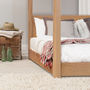 Low Wooden Four Poster Bed Frame, thumbnail 2 of 6