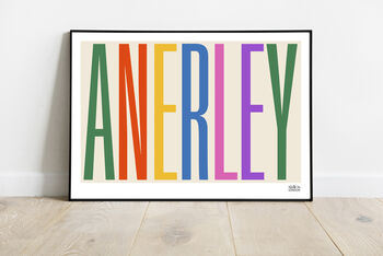 Anerley Typographic Print, 3 of 6