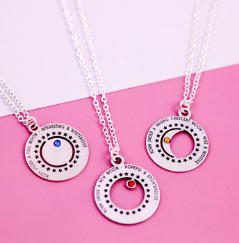 Personalised Phases Of The Moon Necklace, 2 of 12